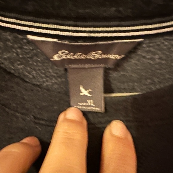 Eddie Bauer Men’s Oversized Crewneck Size XL in Grey - Picture 2 of 2